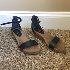 Navy, Jessica Cline wedges.